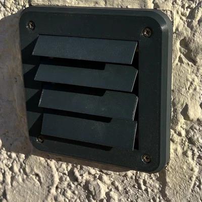Lưới Thông Gió Lá Lật 150mm x 150mm - Giải Pháp Thông Khí In 3D