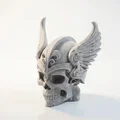 Mô hình điêu khắc Đầu lâu Thor có cánh - In 3D Thần thoại Bắc Âu - Thumbnail 1