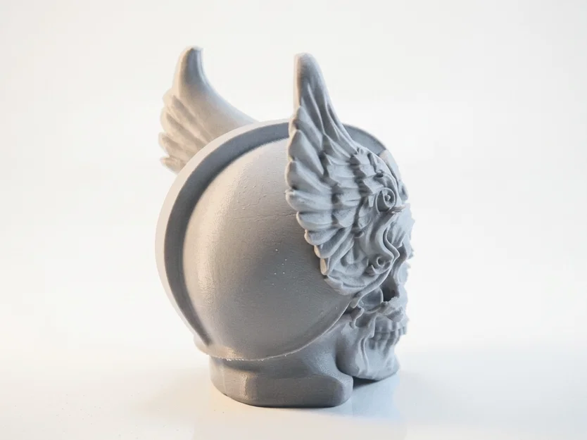 Mô hình điêu khắc Đầu lâu Thor có cánh - In 3D Thần thoại Bắc Âu - Image 3