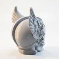 Mô hình điêu khắc Đầu lâu Thor có cánh - In 3D Thần thoại Bắc Âu - Thumbnail 3