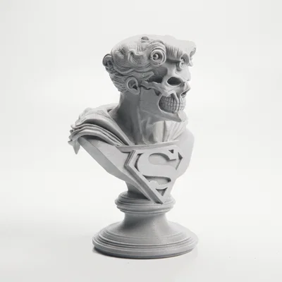 Mô hình đầu lâu Superman (Superman Skull Bust) - Tác phẩm điêu khắc in 3D dành cho fan hâm mộ