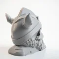 Tượng Chiến Binh Đầu Lâu Viking - Mô Hình In 3D Chi Tiết - Thumbnail 2