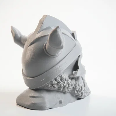 Tượng Chiến Binh Đầu Lâu Viking - Mô Hình In 3D Chi Tiết