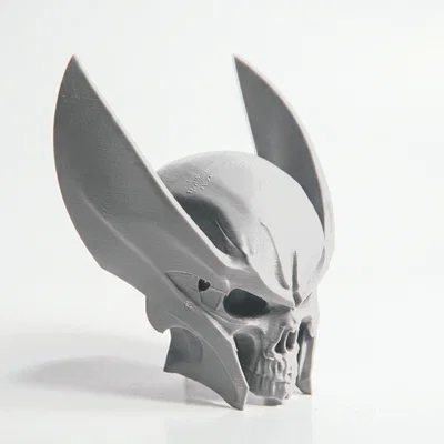 Mô hình điêu khắc hộp sọ Wolverine phong cách giả tưởng (Sẵn sàng in 3D)