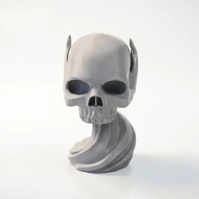 Tượng Đầu Lâu Wavy Gothic - Mô Hình In 3D Nghệ Thuật