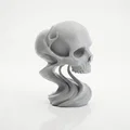 Tượng Đầu Lâu Wavy Gothic - Mô Hình In 3D Nghệ Thuật - Thumbnail 2