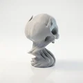 Tượng Đầu Lâu Wavy Gothic - Mô Hình In 3D Nghệ Thuật - Thumbnail 3