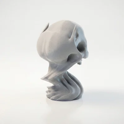 Tượng Đầu Lâu Wavy Gothic - Mô Hình In 3D Nghệ Thuật