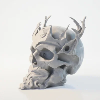 Mô hình điêu khắc đầu lâu thần thoại Zeus - File in 3D