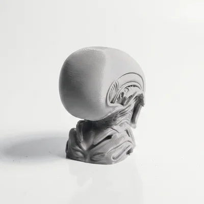 Mô hình điêu khắc 3D Xenomorph Skull đầy kinh dị