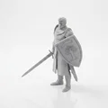 Mô hình 3D Hiệp sĩ chiến binh thời trung cổ để in 3D - Thumbnail 1