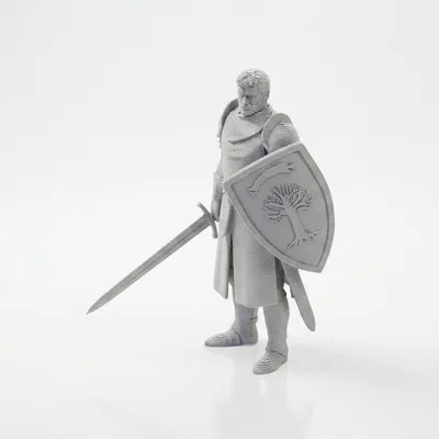 Mô hình 3D Hiệp sĩ chiến binh thời trung cổ để in 3D