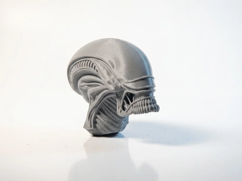 Mô hình điêu khắc đầu lâu Xenomorph Alien in 3D - Image 3