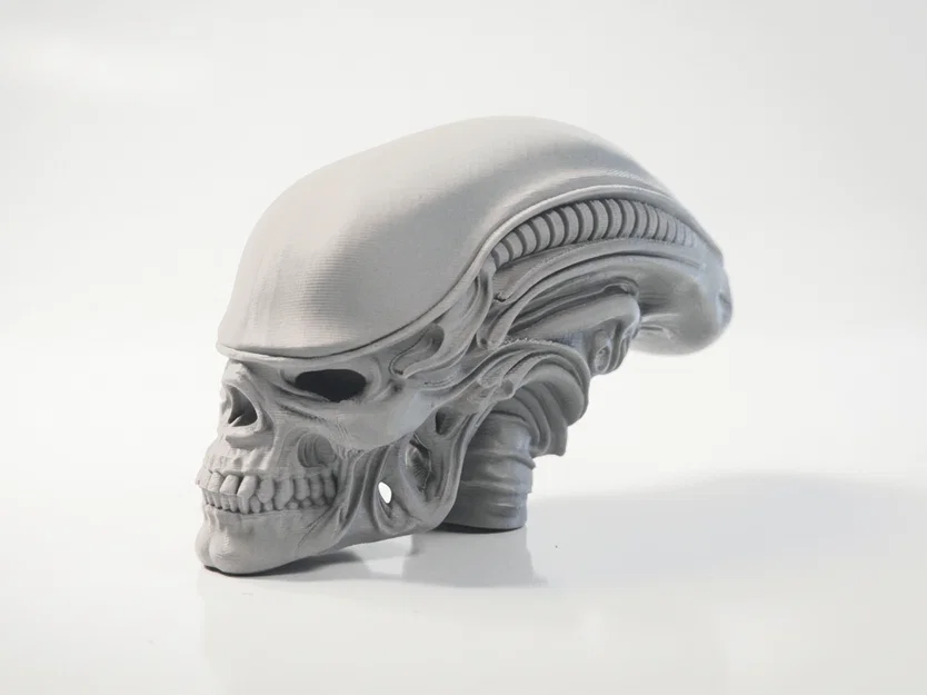 Mô hình điêu khắc hộp sọ Xenomorph in 3D - Image 1