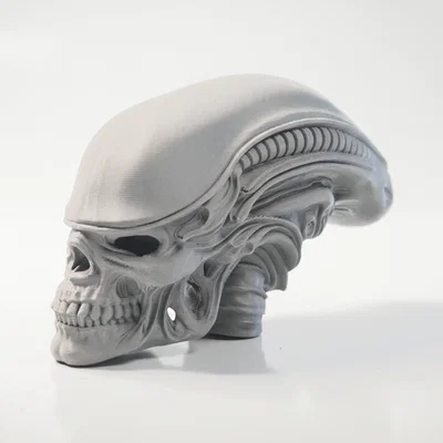 Mô hình điêu khắc hộp sọ Xenomorph in 3D
