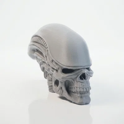 Mô hình điêu khắc hộp sọ Xenomorph in 3D