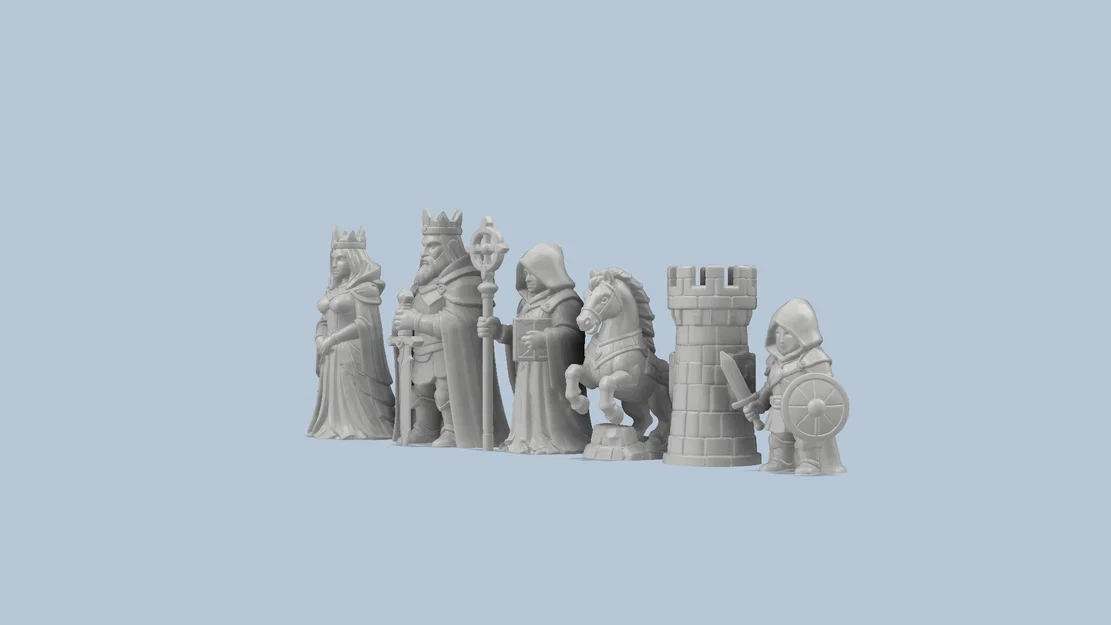 Bộ Cờ Vua Kingdoms of Stone & Magic - Image 3