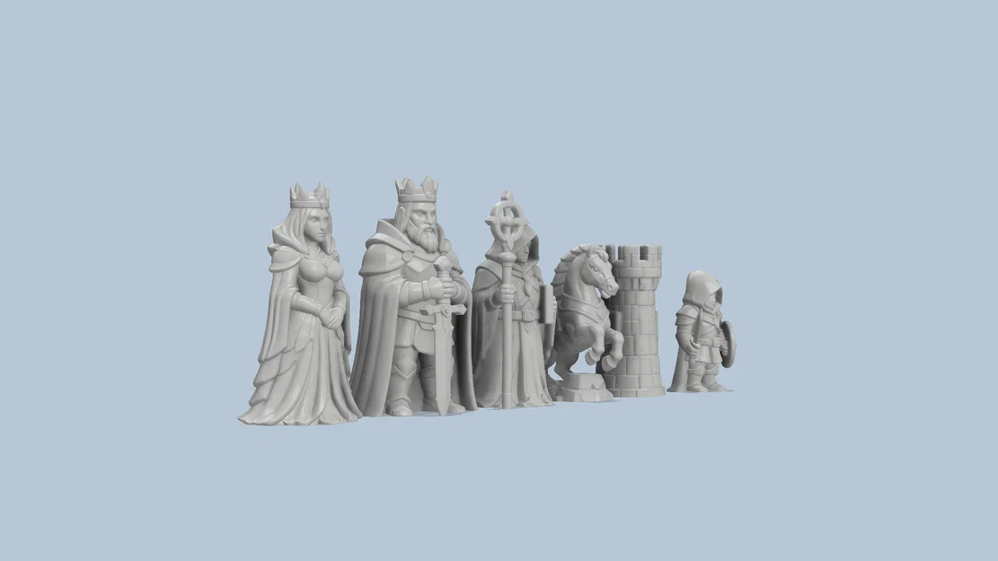 Bộ Cờ Vua Kingdoms of Stone & Magic - Image 4