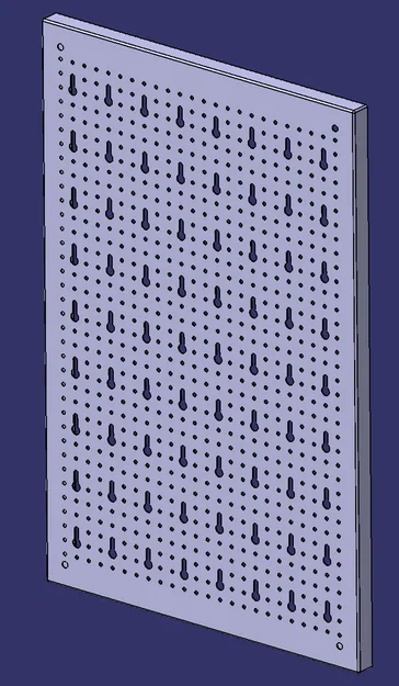 Mô hình 3D Arebos Pegboard - Hỗ trợ thiết kế phụ kiện treo tường - Image 1