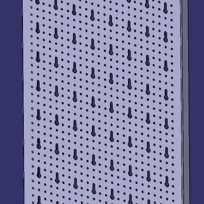 Mô hình 3D Arebos Pegboard - Hỗ trợ thiết kế phụ kiện treo tường