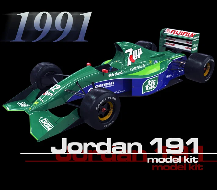 Mô hình xe đua F1 Jordan 191 (Kit) - Image 1