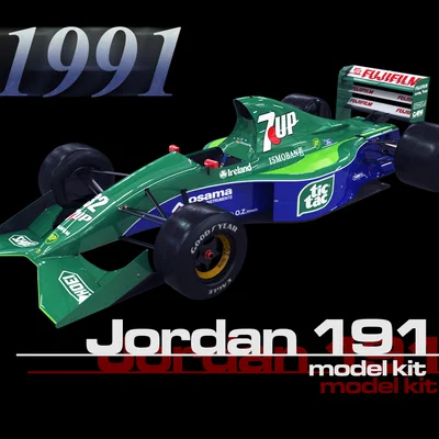 Mô hình xe đua F1 Jordan 191 (Kit)