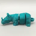 Mô hình Flexi Rhino - Tê giác khớp nối linh hoạt - Thumbnail 1