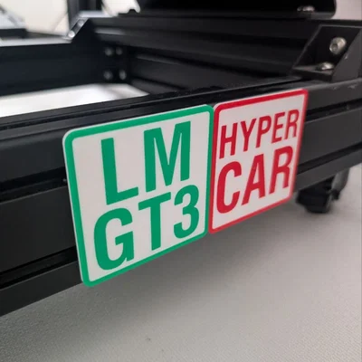 Tấm ốp trang trí WEC HyperCar cho Simrig