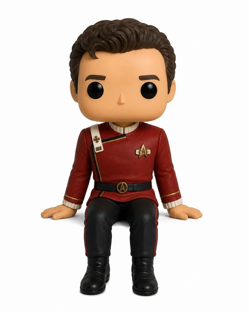 Mô hình Đô đốc James T. Kirk (Wrath of Khan) trang trí màn hình máy tính - Image 1