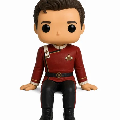 Mô hình Đô đốc James T. Kirk (Wrath of Khan) trang trí màn hình máy tính
