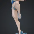 Mô hình 3D nhân vật Chun Li phong cách chiến đấu ấn tượng - Thumbnail 1
