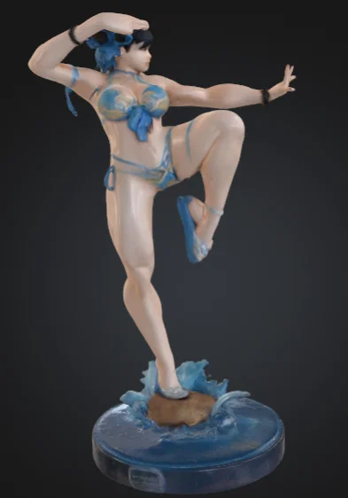Mô hình 3D nhân vật Chun Li phong cách chiến đấu ấn tượng - Image 4