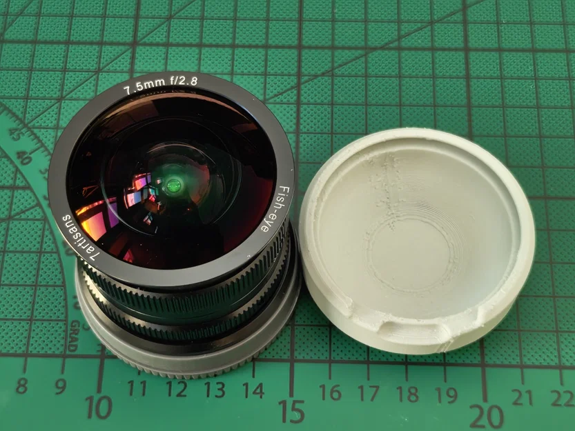 Nắp đậy tùy chỉnh bằng TPU cho ống kính 7Artisans 7.5mm f2.8 fisheye - Image 5