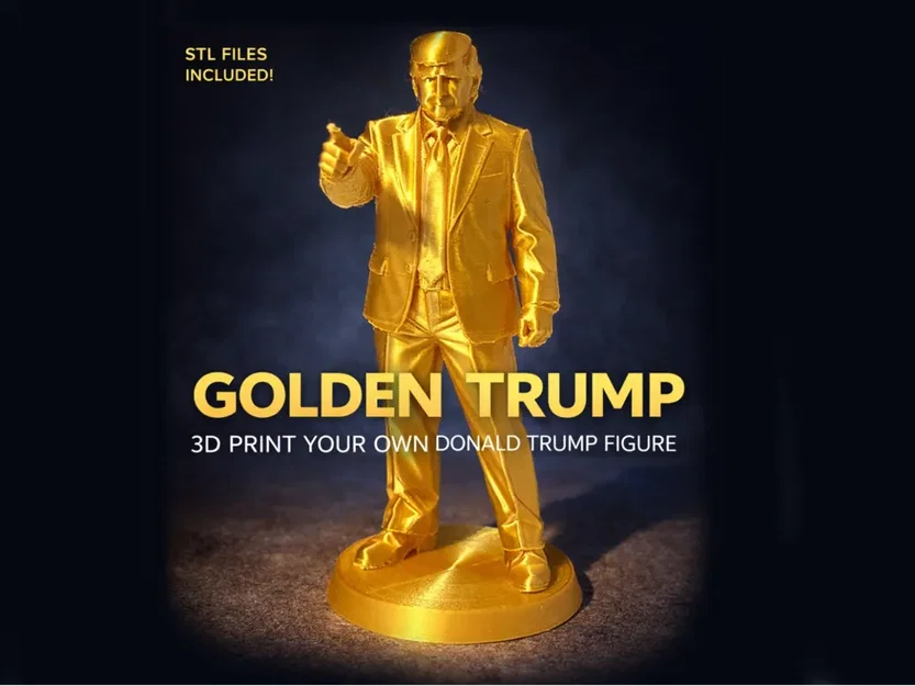 Mô hình in 3D nhân vật Donald Trump - File STL chất lượng cao - Image 1