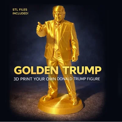 Mô hình in 3D nhân vật Donald Trump - File STL chất lượng cao