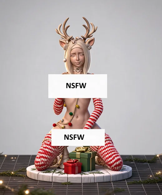 Mô hình cô nàng tuần lộc Giáng sinh (Christmas Reindeer Girl NSFW) - Image 1