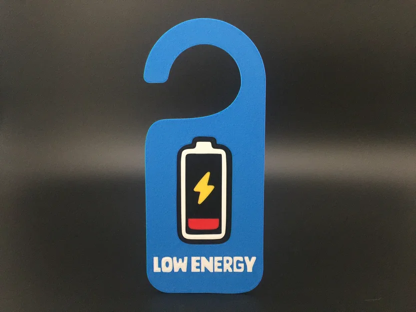 Mô hình biển báo "Do Not Disturb Battery" - Image 1