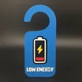 Mô hình biển báo "Do Not Disturb Battery" - Thumbnail 1