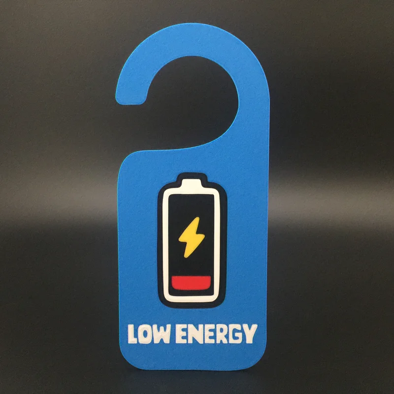 Mô hình biển báo "Do Not Disturb Battery"