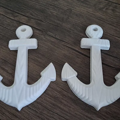 Mô hình mỏ neo biển Anchor Textured in 3D đẹp mắt