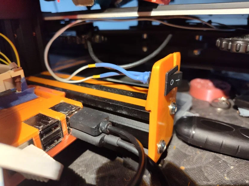 Giá đỡ công tắc nguồn 12x18mm cho máy in 3D Ender 3 V2 - Image 2