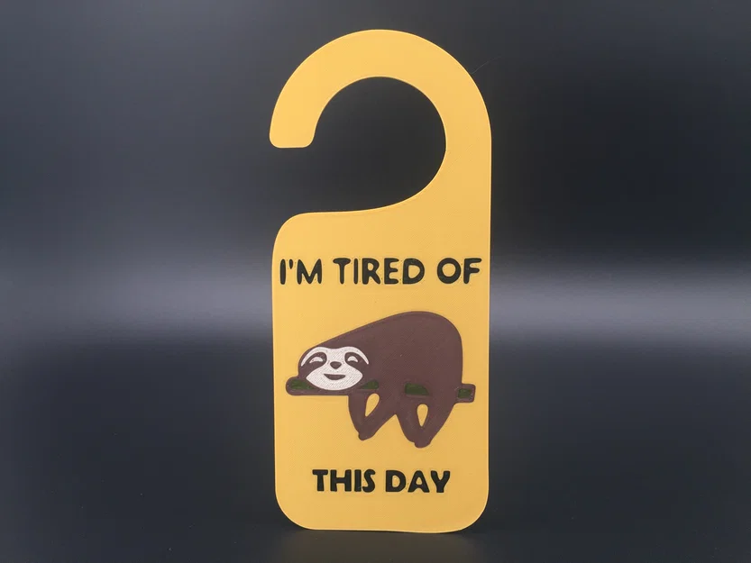 Bảng hiệu Do Not Disturb - Chú lười (Sloth) - Image 1