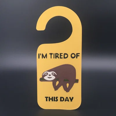 Bảng hiệu Do Not Disturb - Chú lười (Sloth)