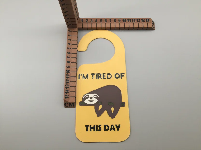 Bảng hiệu Do Not Disturb - Chú lười (Sloth) - Image 2