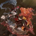 Mô hình 3D Rengoku đối đầu Akaza (Demon Slayer) chất lượng cao - Thumbnail 1