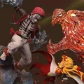 Mô hình 3D Rengoku đối đầu Akaza (Demon Slayer) chất lượng cao - Thumbnail 3