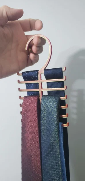 Móc treo cà vạt dọc (Vertical Tie Hanger) tiết kiệm không gian - Image 1