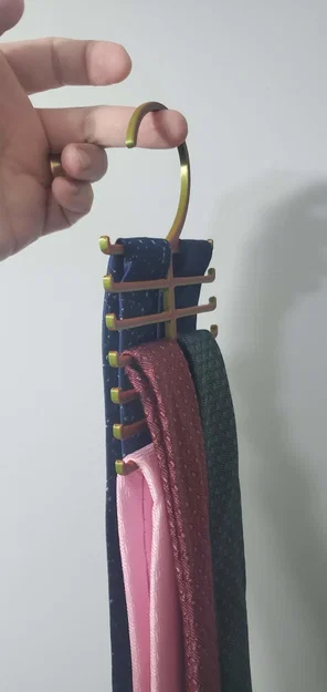Móc treo cà vạt dọc (Vertical Tie Hanger) tiết kiệm không gian - Image 2