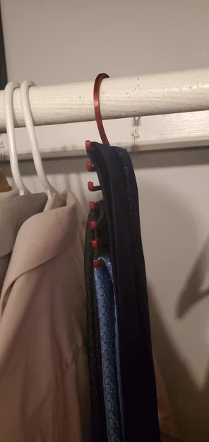 Móc treo cà vạt dọc (Vertical Tie Hanger) tiết kiệm không gian - Image 3