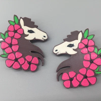 Kẹp Tóc Hình Ngựa (Horse Barrettes)